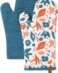 TS-008# 100% cotton Oven Glove with Silicon Stock