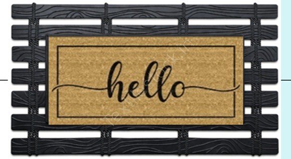 Offer # 3196- 3 X 40 HQ Coir Brush Rubber Printed Mat Stock