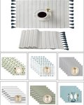 TS-009# Cotton Placemat  Set of 4 & Set of 6 Stock