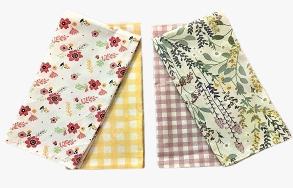 100% Cotton 1 Print + 1 Waffle Kitchen Towel Offer # 3237