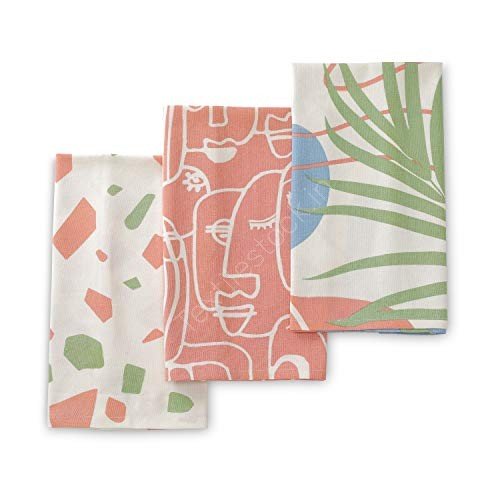 TS-006# Cotton Kitchen Towel Set of 3 , Set of 4 & Set of 8 Stock