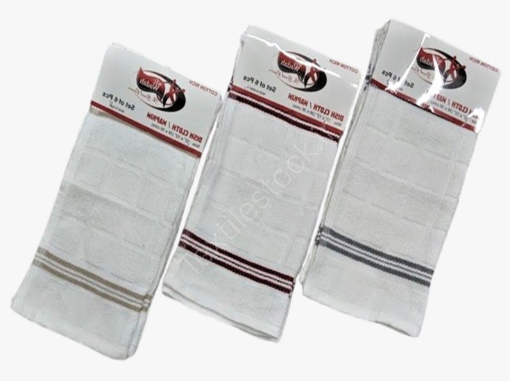 100% Cotton  Dish Cloth Set of 6 Stock Offer 3236