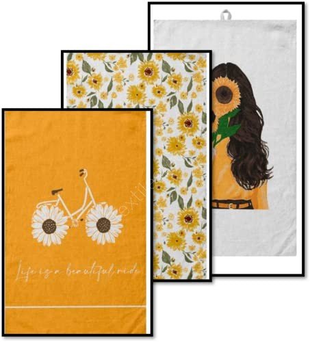TS-006# Cotton Kitchen Towel Set of 3 , Set of 4 & Set of 8 Stock