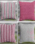 Offer # 3194 Cotton Woven Cushion Cover With Natural & White Sheeting Back Stock