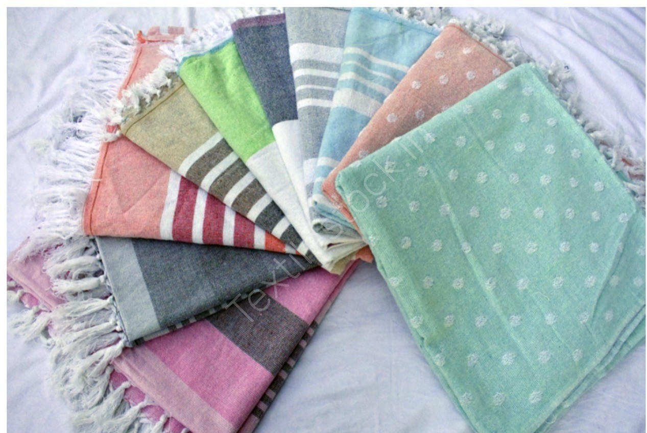 100% Cotton Foutah Towels with & Without Terry Backing Stock Offer # 3231