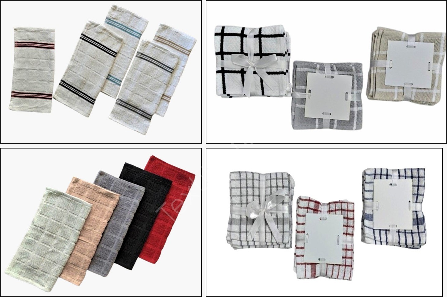 100% Cotton  Dish Cloth Set of 6 Stock Offer 3236