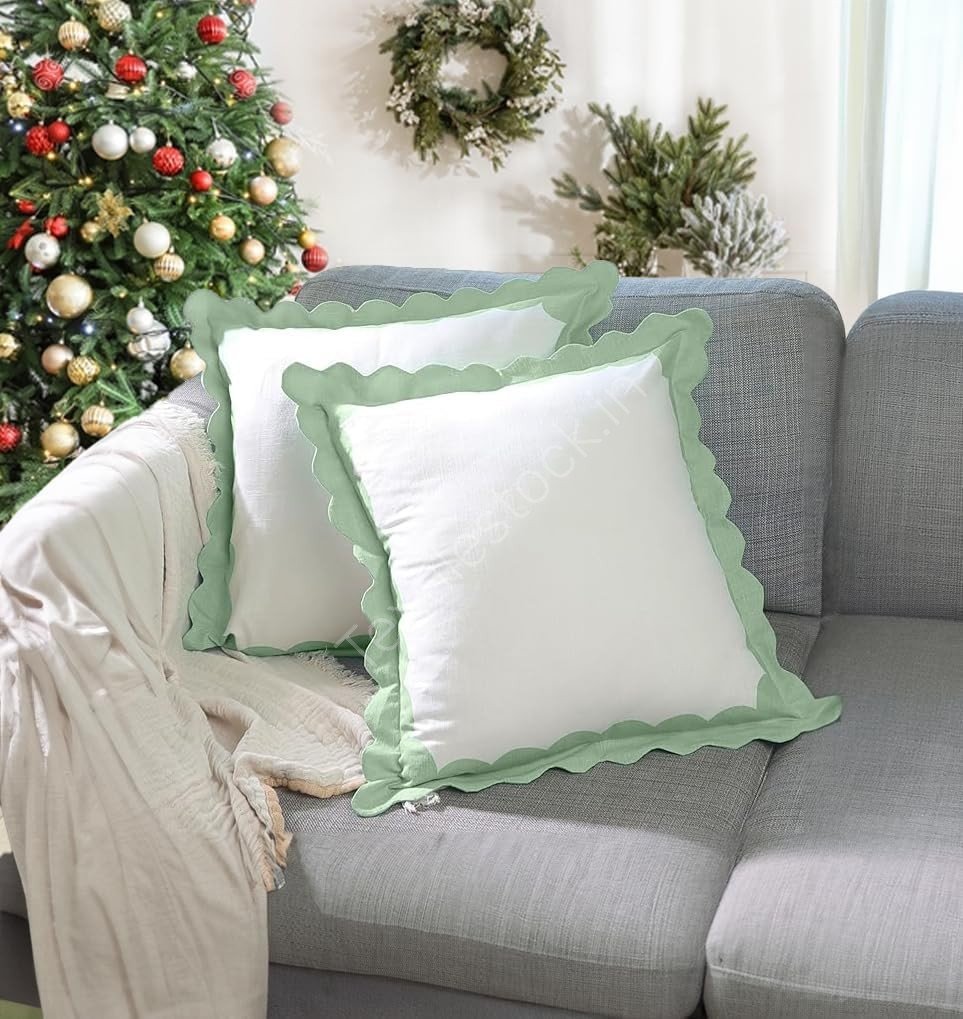 TS-0014 # Cotton Cushion Cover Set of 2 & Set of 4 Stock