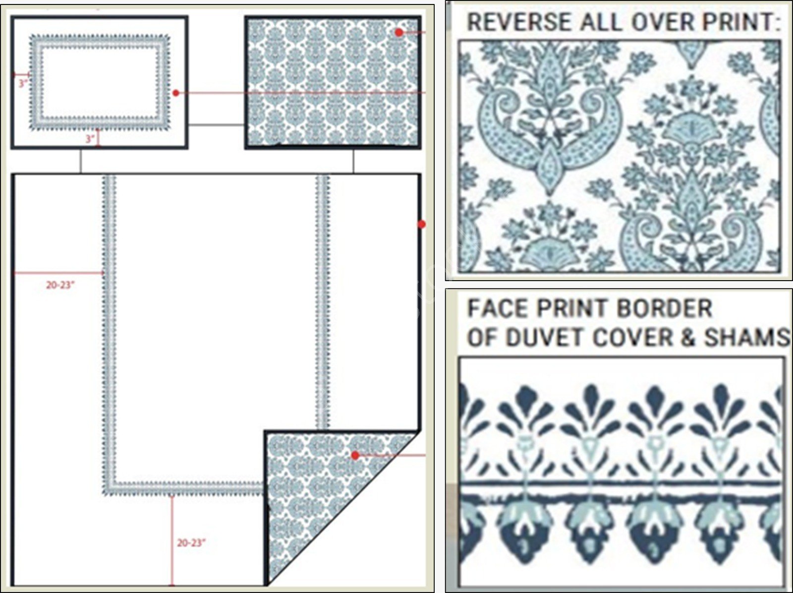 300TC Sateen Everly Ikat Border Duvet Cover & Sham Offer# 3222