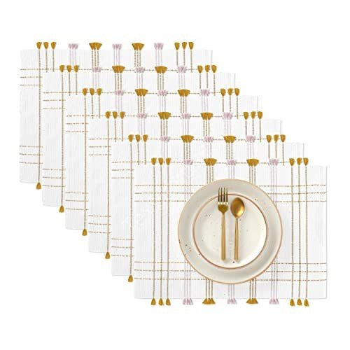 TS-009# Cotton Placemat  Set of 4 & Set of 6 Stock