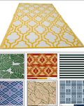 Offer # 3199- 100% PP Designer Organized Dobbie Outdoor Rugs