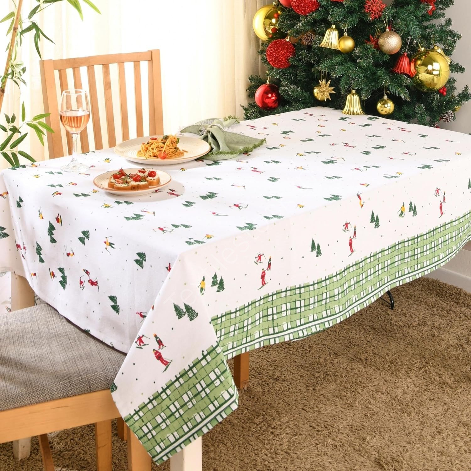 TS-0012# Cotton Table Cloth Stock