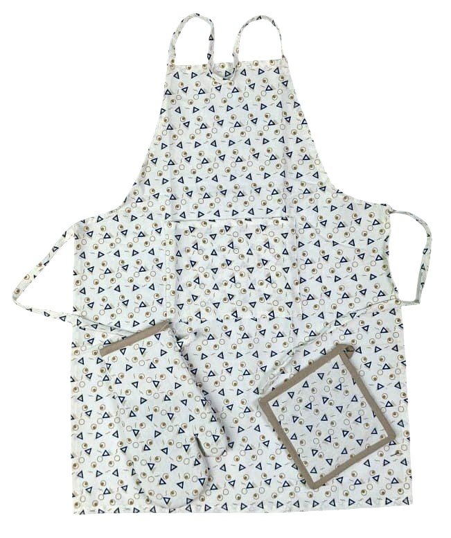 Offer # 3191- 3 pc Kithen Set- Apron, Oven Mitt + Pot Holder Stock