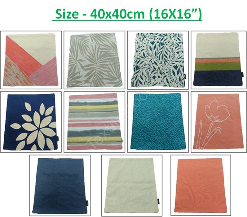 Offer# 3005(A)- 100% Cotton Cushion Covers Stock