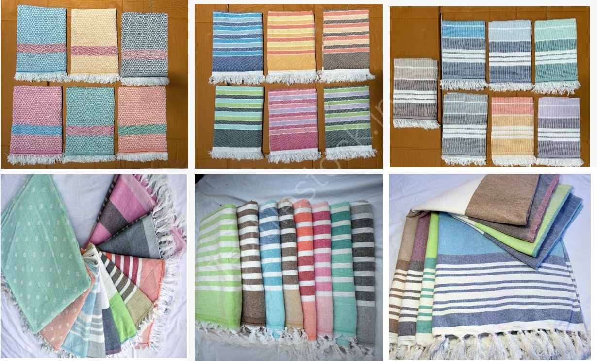 100% Cotton Foutah Towels with & Without Terry Backing Stock Offer # 3231