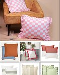TS-0014 # Cotton Cushion Cover Set of 2 & Set of 4 Stock