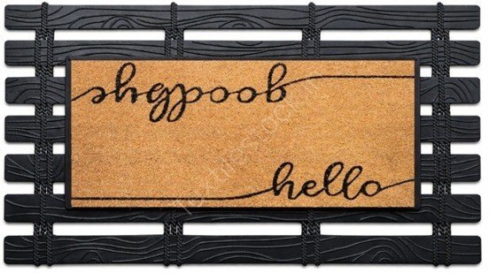 Offer # 3196- 3 X 40 HQ Coir Brush Rubber Printed Mat Stock