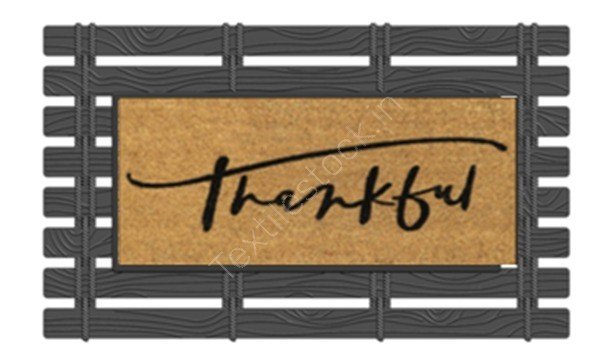 Offer # 3196- 3 X 40 HQ Coir Brush Rubber Printed Mat Stock