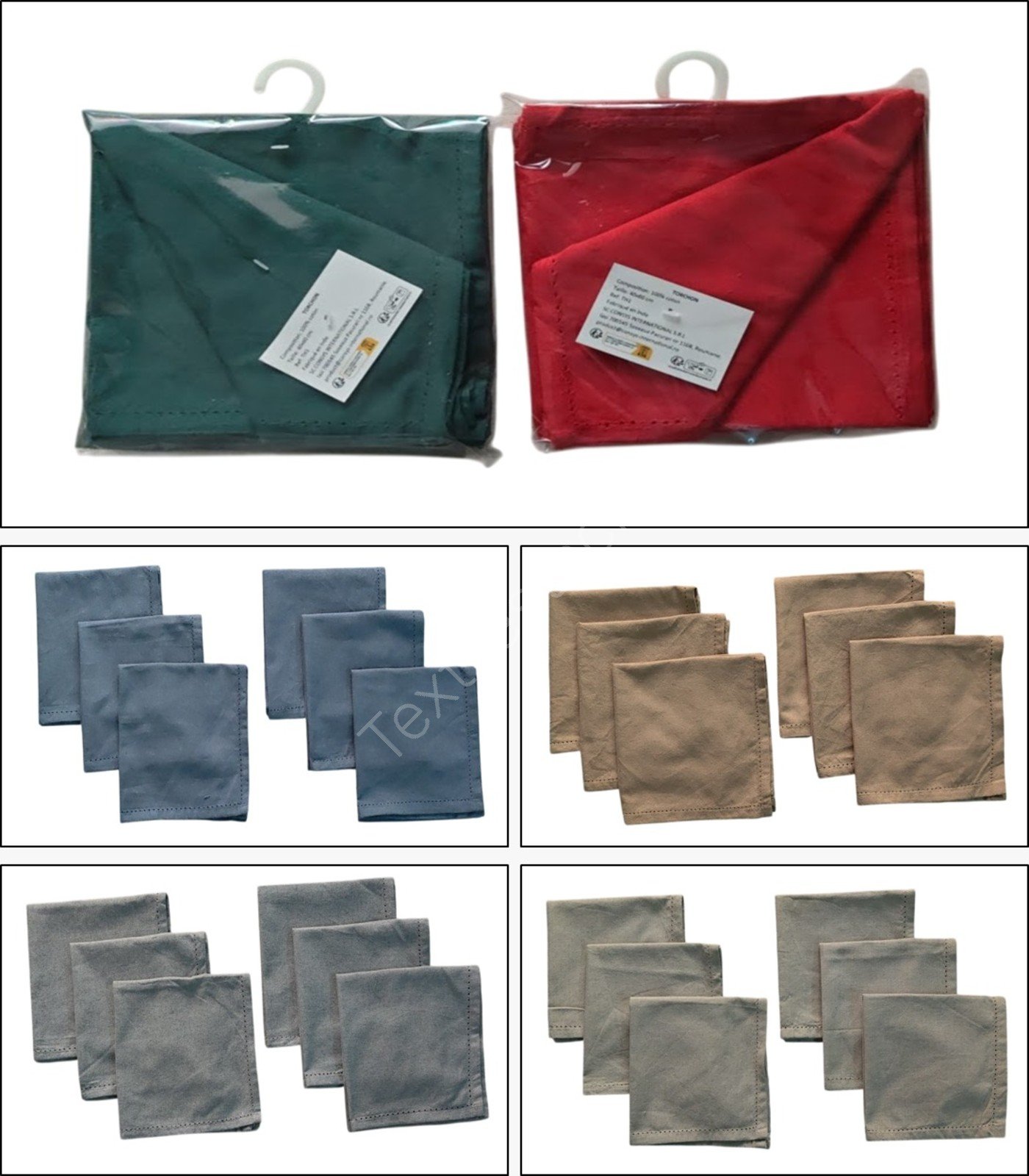 6 Pc Holestitch Napkin Set Ready Stock Offer # 3207