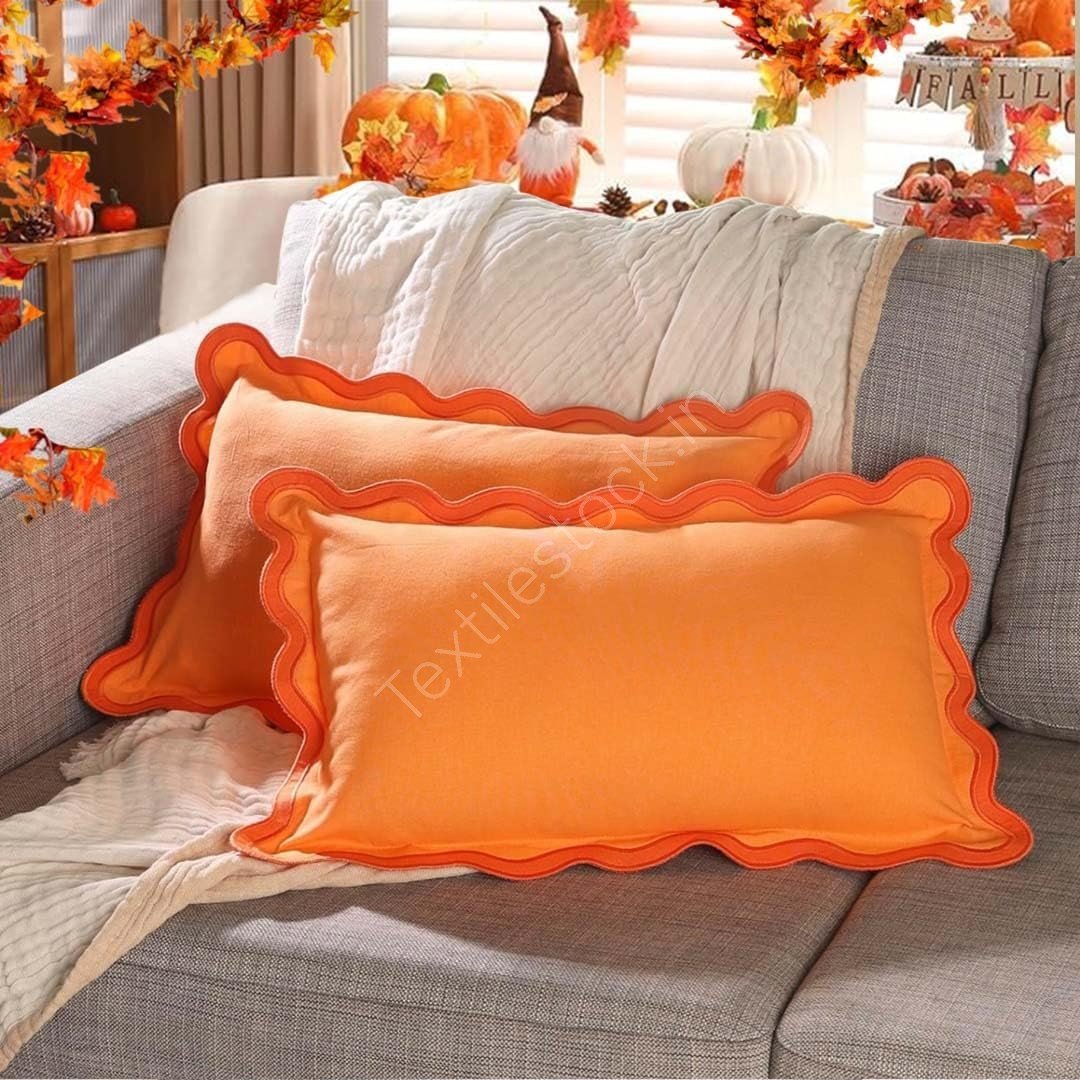 TS-0014 # Cotton Cushion Cover Set of 2 & Set of 4 Stock