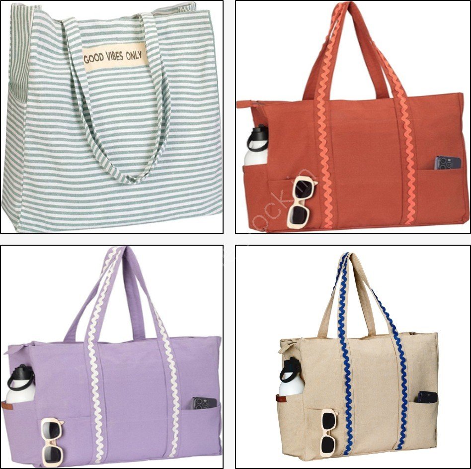 TS-002# 100% Recycled Cotton Carry Tote Bag Stock
