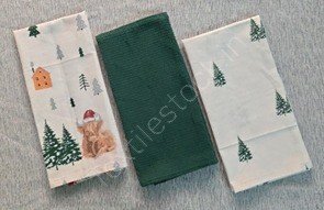 Offer # 3213- 100% Kitchen Towel Set of 3pcs Stock